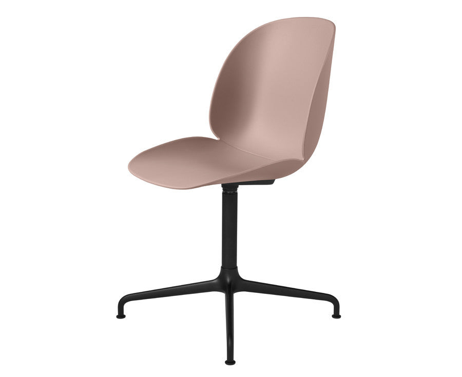 Gubi Beetle Dining Chair - Casted Swivel Base in Sweet Pink | DSHOP