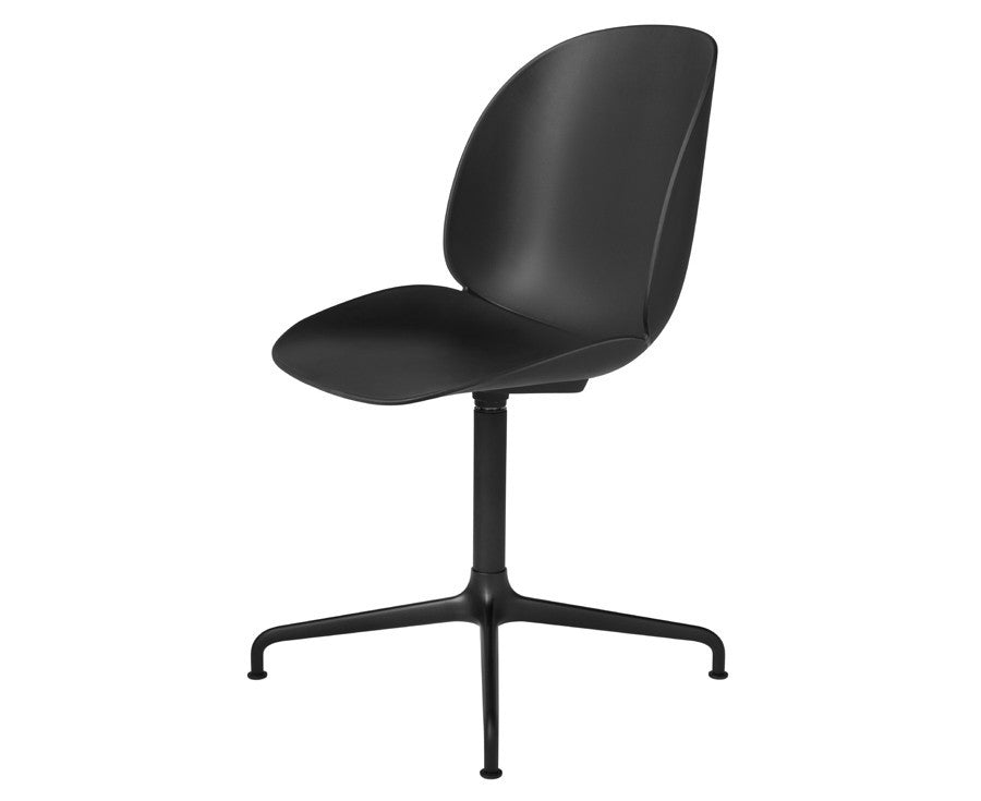 Black Gubi Beetle Dining Chair - Casted Swivel Base | DSHOP