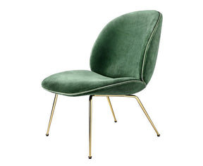 Gubi Upholstered Beetle Lounge Chair in Velvet | DSHOP