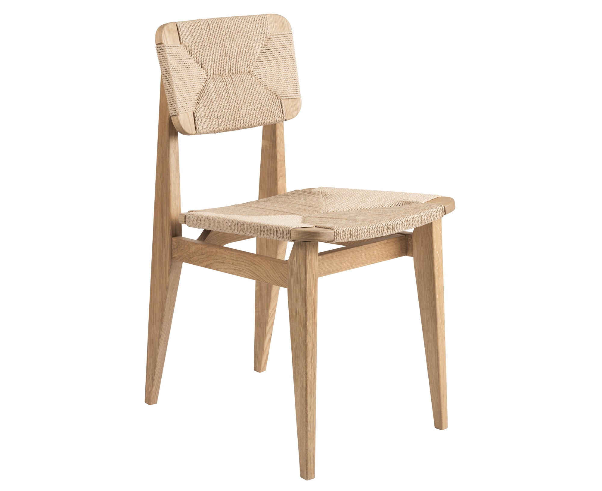 Gubi C-Chair Dining Chair Paper Cord & Wood by Marcel Gascoin | DSHOP