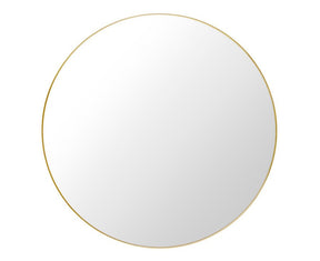 Gubi Round Wall Mirror With Polished Brass Frame | DSHOP
