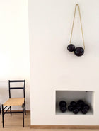 Blown Glass Cherry Bubbles - Black by Corinne van Havre