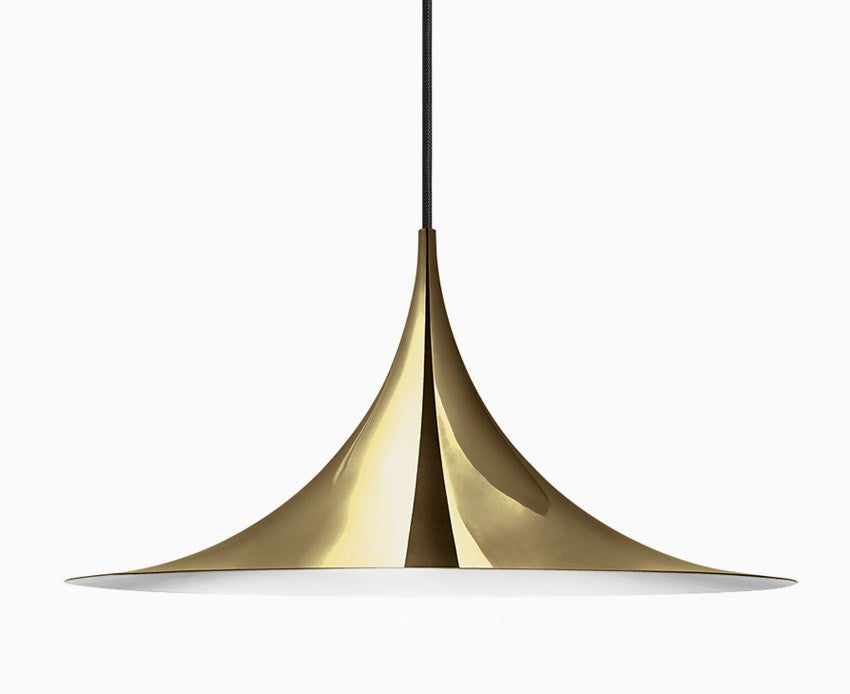 Gubi Semi Pendant Light - All Brass