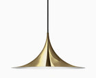 Semi Pendant Light - All Brass