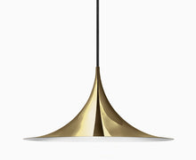 Semi Pendant Light - All Brass