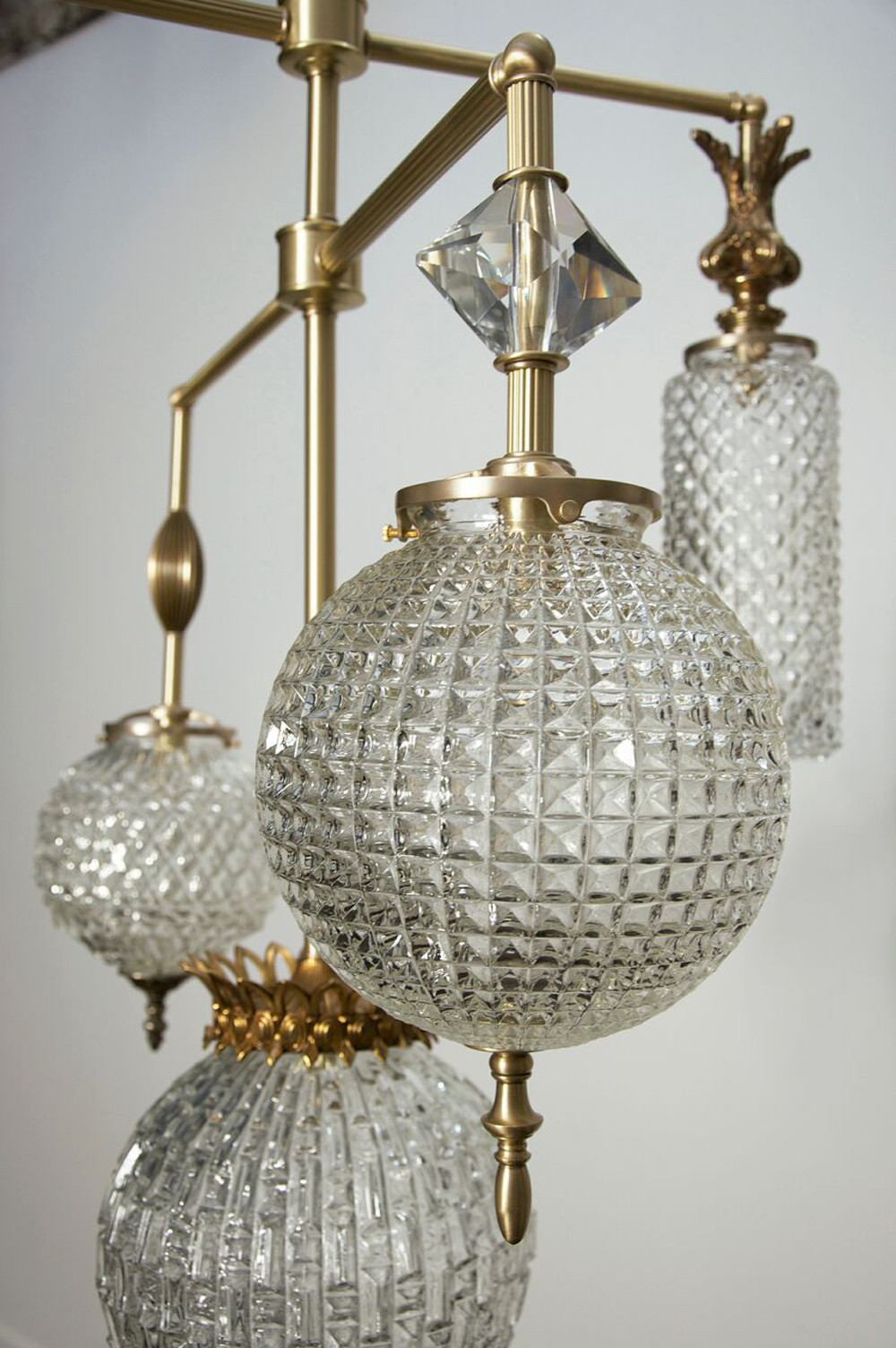 Brilliant Vintage Jewelry Chandelier - 5 Arm | DSHOP