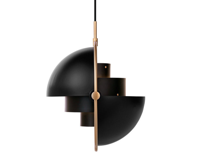 Gubi Multi-Light Pendant - Brass/Charcoal Black | DSHOP