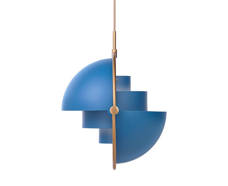 Gubi Multi-Lite Pendant - Brass/Blue | DSHOP