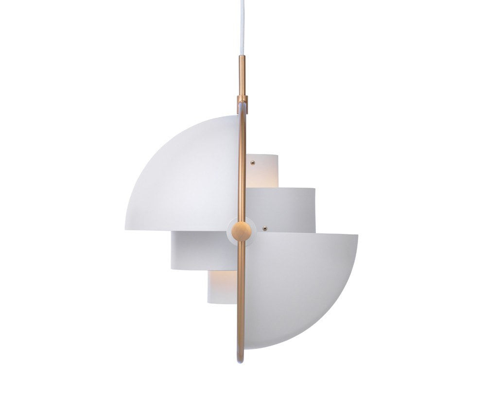 Gubi Multi-Light Pendant - Brass/White | DSHOP
