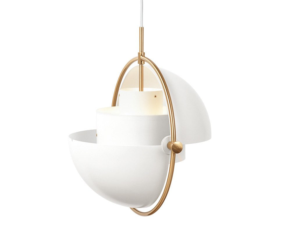 Louis Weisdorf Multi-Light Pendant - Brass/White | DSHOP
