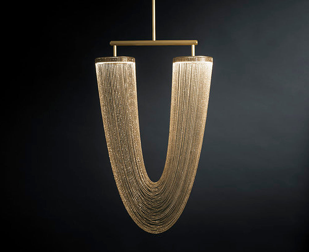 Otero Pendant in Brass Chain | DSHOP