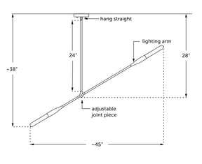 Sorenthia Pendant Light Dimensions | DSHOP