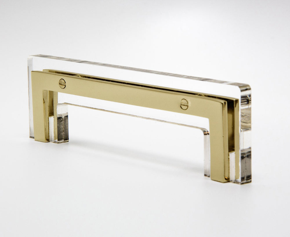 Transparency-01 Handle in Acrylic & Brass | DSHOP