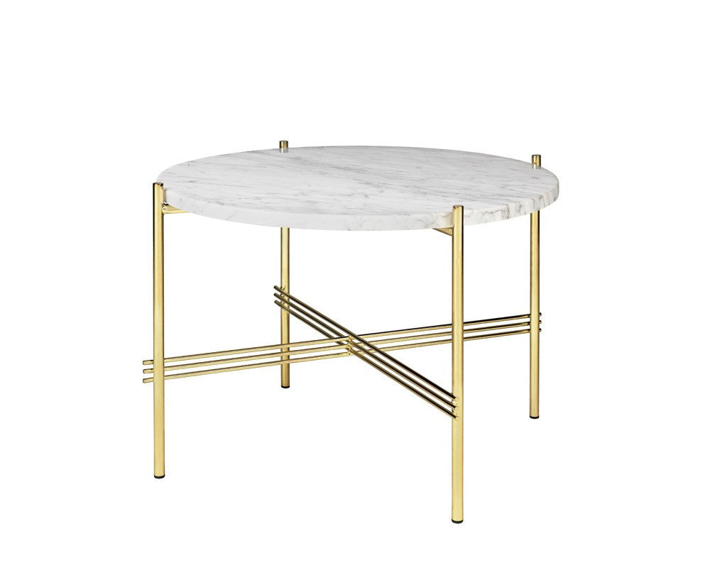 TS Lounge Table Medium - Carrara Marble & Brass | DSHOP