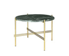 TS Lounge Table Medium - Green Marble & Brass | DSHOP