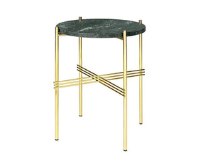 TS Lounge Table Small - Green Marble & Brass | DSHOP